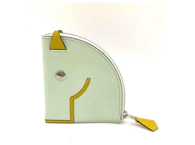 Hermès Monedero de cabra Paddock de Hermes Blanco - vista 2