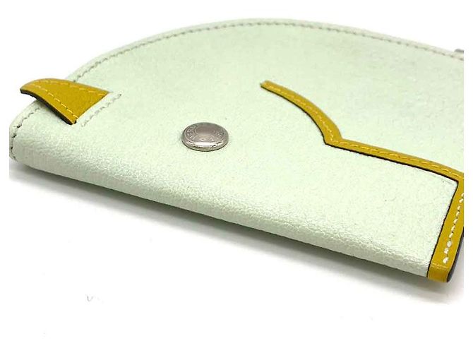 Hermès Monedero de cabra Paddock de Hermes Blanco - vista 4