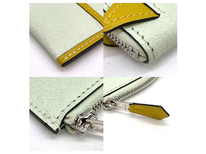 Hermès Monedero de cabra Paddock de Hermes Blanco - vista 5