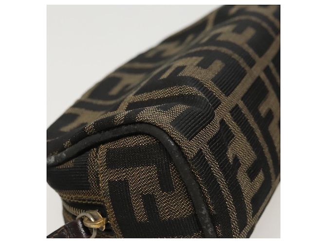 FENDI Zucca Canvas Tasche braun schwarz Auth fm4029 - Ansicht 14