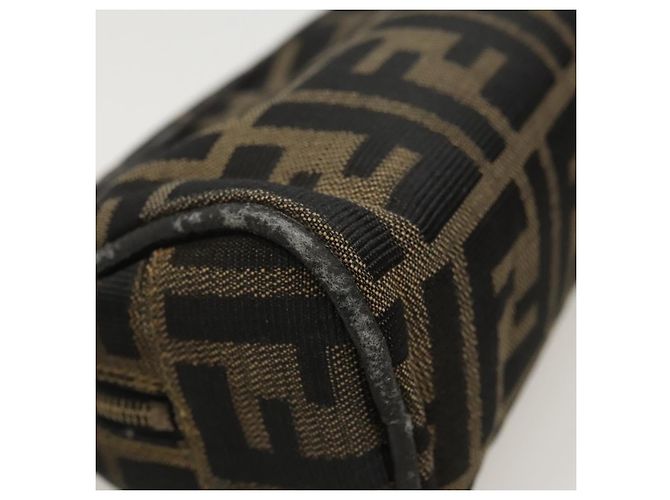 FENDI Zucca Canvas Tasche braun schwarz Auth fm4029 - Ansicht 15