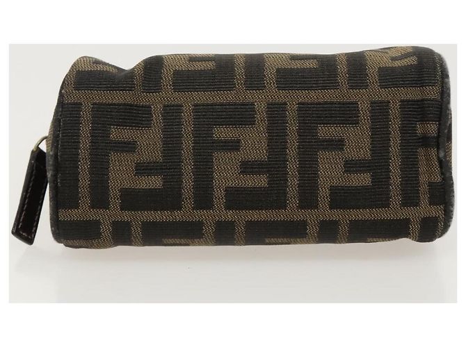 FENDI Zucca Canvas Tasche braun schwarz Auth fm4029 - Ansicht 6