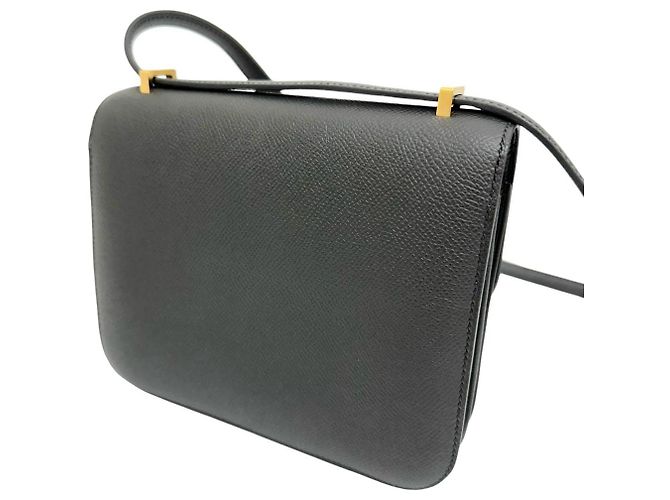 Hermès Hermes Constance Mini 18 Leder Schultertasche Schwarz - Ansicht 3