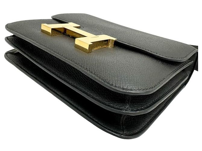 Hermès Hermes Constance Mini 18 Leder Schultertasche Schwarz - Ansicht 4