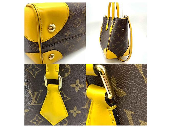 Louis Vuitton Phoenix PM Tote Bag Braun Gelb - Ansicht 3
