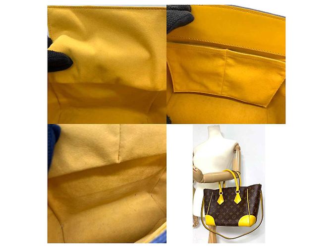 Louis Vuitton Phoenix PM Tote Bag Braun Gelb - Ansicht 7