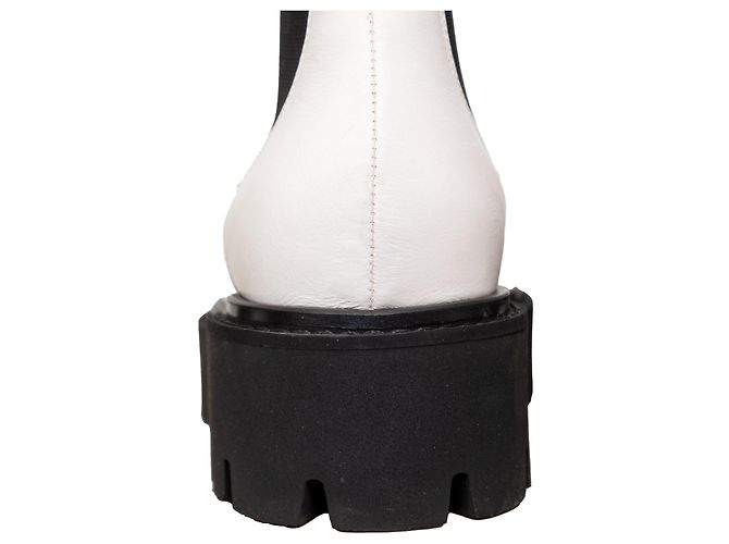 Botines de charol Chanel Blanco - vista 14