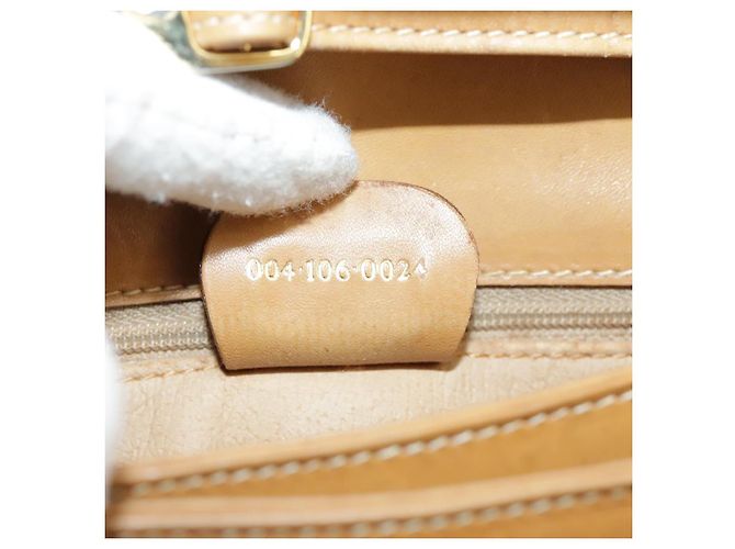 Gucci Borsa a spalla Micro GG Supreme in PVC Beige Oro 004 106 0024 Auth ki5097 D'oro - vista 12