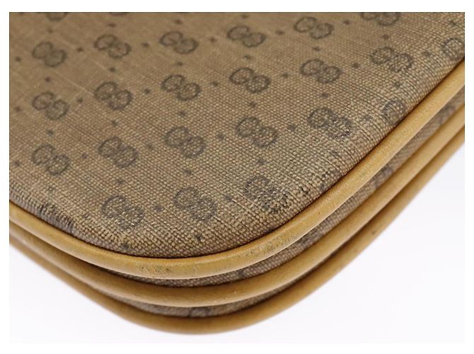 Gucci Borsa a spalla Micro GG Supreme in PVC Beige Oro 004 106 0024 Auth ki5097 D'oro - vista 18