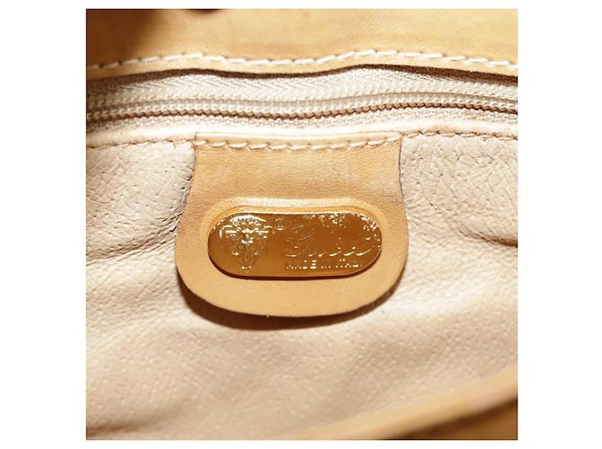 Gucci Borsa a spalla Micro GG Supreme in PVC Beige Oro 004 106 0024 Auth ki5097 D'oro - vista 21
