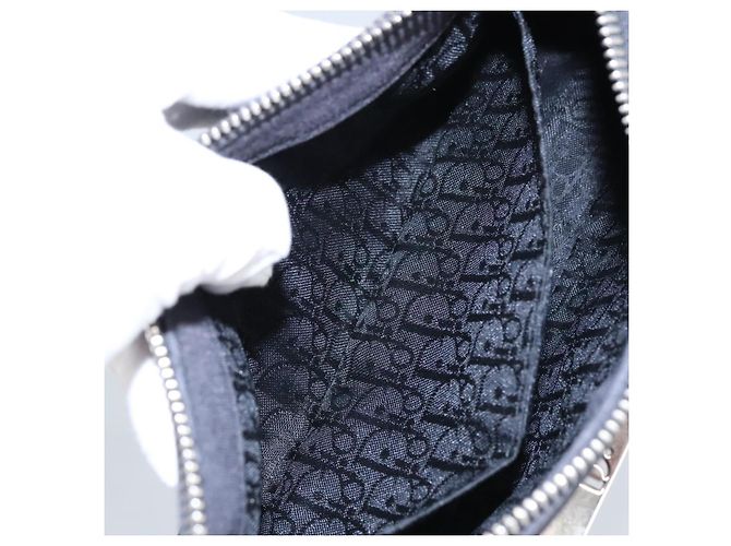 Borsa a mano Christian Dior in tela nera Auth 98592 Nero - vista 21