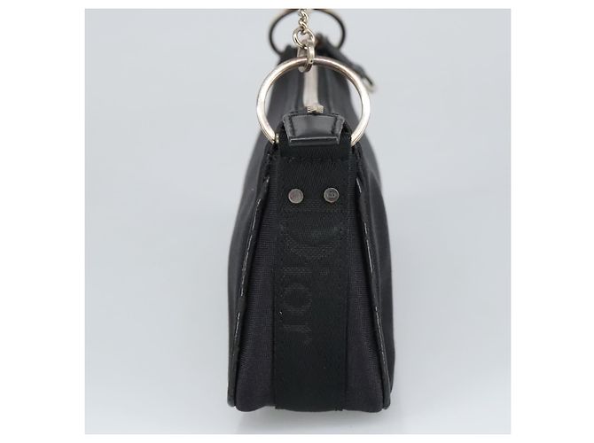 Borsa a mano Christian Dior in tela nera Auth 98592 Nero - vista 4