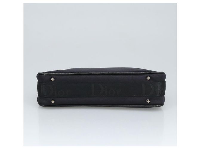 Borsa a mano Christian Dior in tela nera Auth 98592 Nero - vista 5