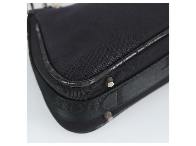 Borsa a mano Christian Dior in tela nera Auth 98592 Nero - vista 9