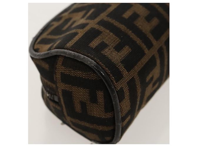 FENDI Zucca Canvas Tasche braun schwarz silber authentisch fm4030 - Ansicht 15