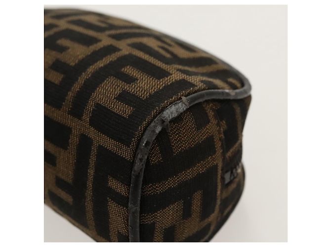 FENDI Zucca Canvas Tasche braun schwarz silber authentisch fm4030 - Ansicht 7