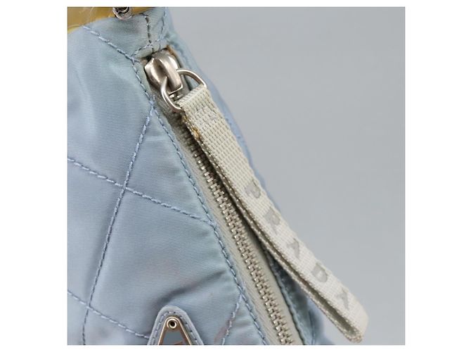 PRADA Borsa a Spalla in Nylon Blu Baby Auth hk1707 Blu chiaro - vista 10