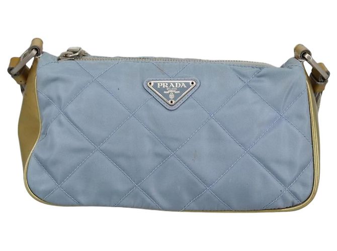 PRADA Borsa a Spalla in Nylon Blu Baby Auth hk1707 Blu chiaro - vista 13