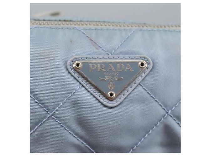 PRADA Borsa a Spalla in Nylon Blu Baby Auth hk1707 Blu chiaro - vista 17