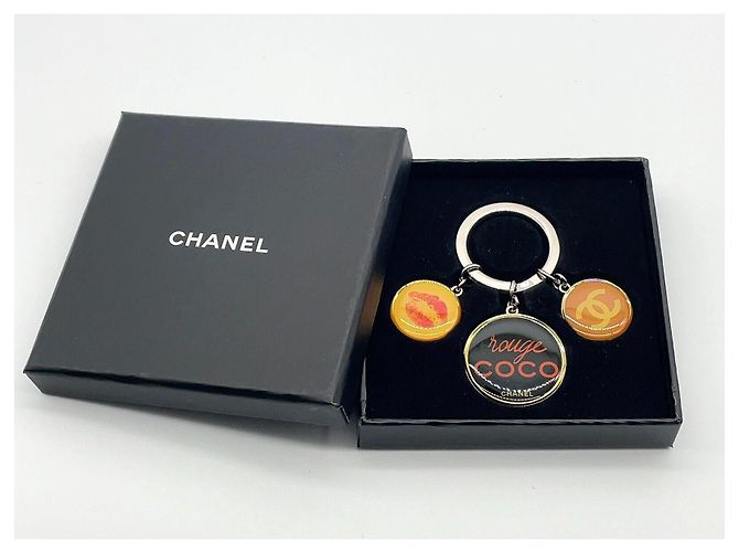 Coco Crush Portachiavi in argento Chanel Coco Mark Novelty Rouge Multicolore - vista 2
