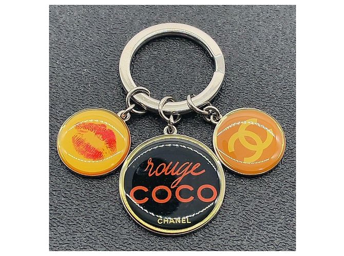 Coco Crush Portachiavi in argento Chanel Coco Mark Novelty Rouge Multicolore - vista 5