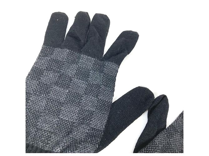 Louis Vuitton M70006 Damier Graphite Handschuhe Schwarz - Ansicht 3