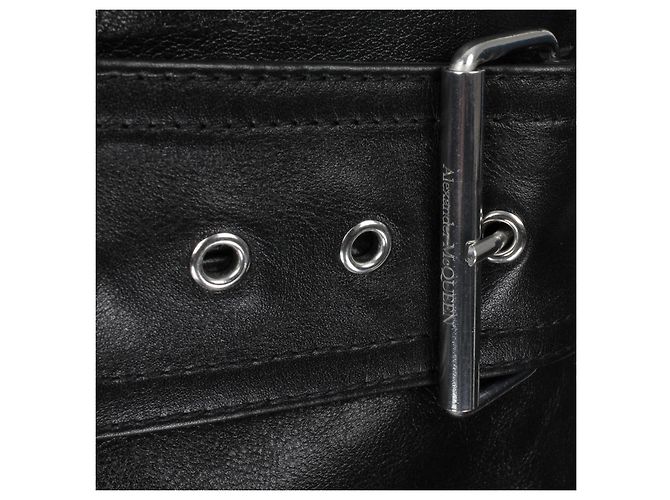 Kleid / Mantel Alexander McQueen Schwarz Silber Hardware - Ansicht 13