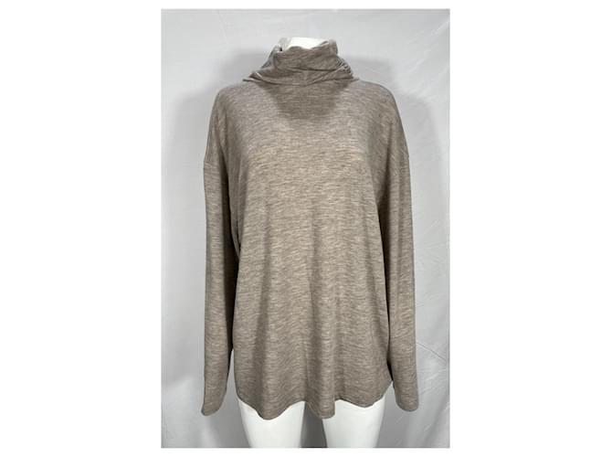 Theory Der Rollkragenpullover aus braunem Kaschmir Rot - Ansicht 7