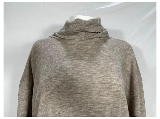 Theory Der Rollkragenpullover aus braunem Kaschmir Rot - Ansicht 8
