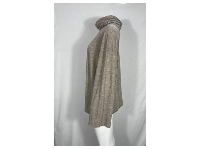 Theory Der Rollkragenpullover aus braunem Kaschmir Rot - Ansicht 9