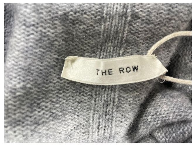 The row O suéter de gola alta em lã cinza - vista 10