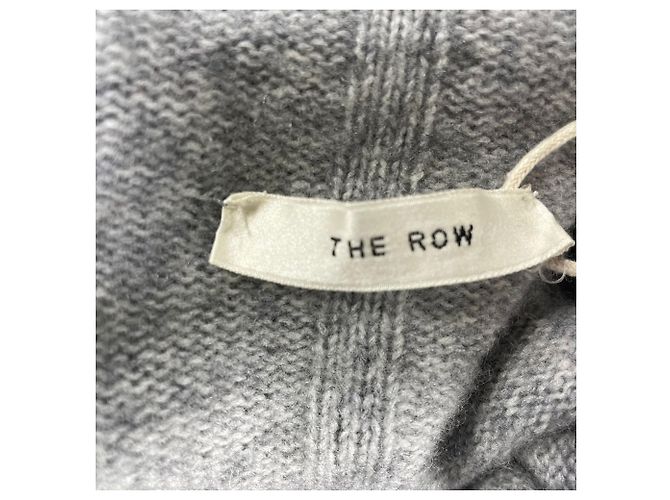The row O suéter de gola alta em lã cinza - vista 5