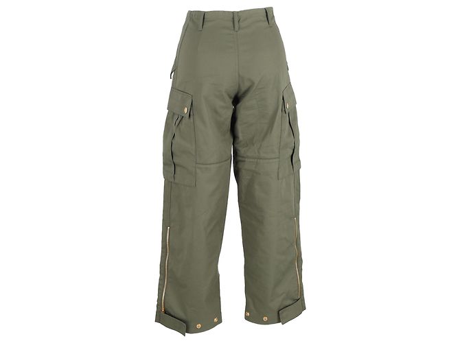 Céline Pantalones cargo Celine en algodón verde Verde oliva - vista 3