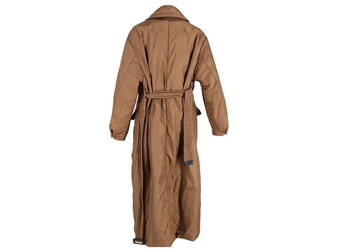 Max Mara Cube Greendi Coat with Pockets in Brown Polyamide - view 3
