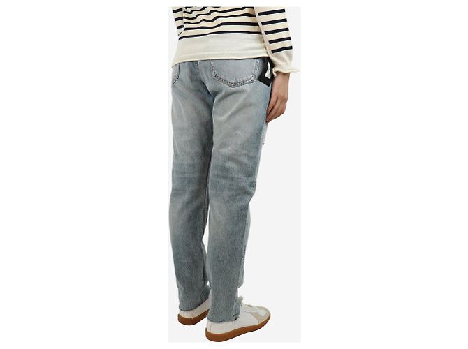 Rag & Bone Hellblaue Rosa Mid-Rise Boyfriend-Jeans - Größe UK 8 - Ansicht 3