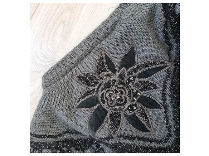 Escada Jacke aus Mohair Dunkelgrau Anthrazitgrau - Ansicht 10