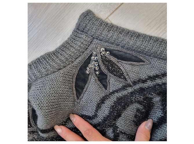 Escada Jacke aus Mohair Dunkelgrau Anthrazitgrau - Ansicht 12