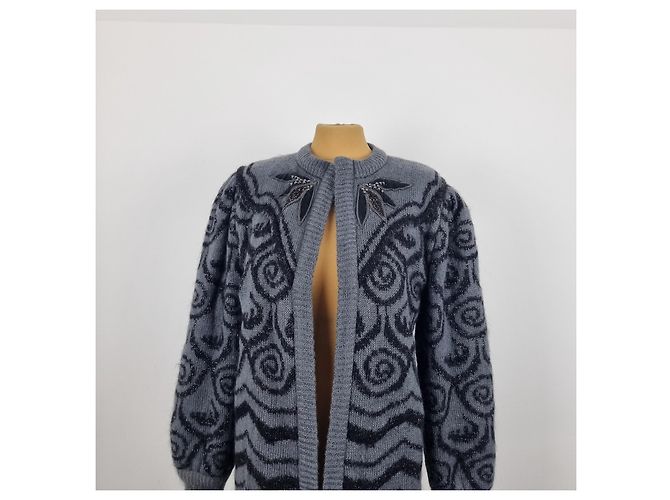 Escada Jacke aus Mohair Dunkelgrau Anthrazitgrau - Ansicht 2
