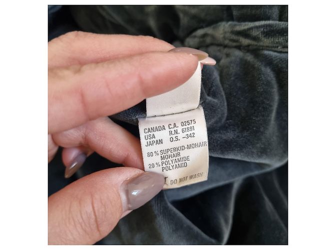 Escada Jacke aus Mohair Dunkelgrau Anthrazitgrau - Ansicht 8
