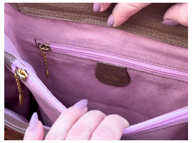 Borsa Gucci Princess Diana Pelle Scamosciata Marrone Marrone chiaro - vista 14