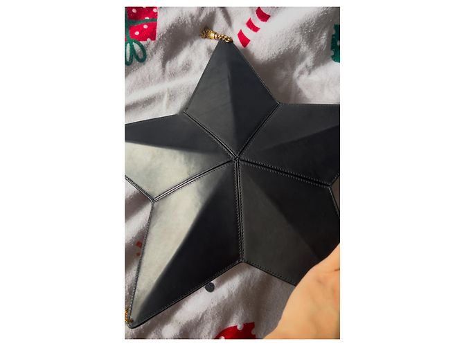 Saint Laurent Astro Borsa a Spalla in Pelle di Vitello Nera Nero - vista 6