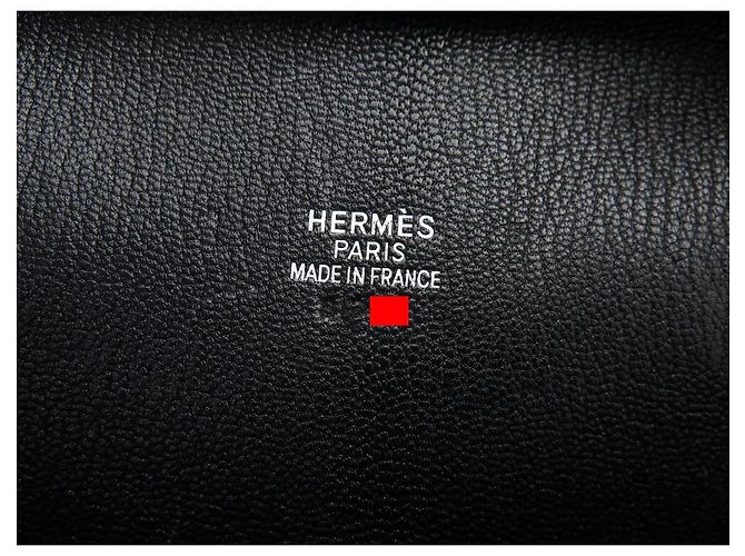 Hermès BAGAGLIO A MANO HERMES PLUME 40 CUOIO BOX NERO - vista 10