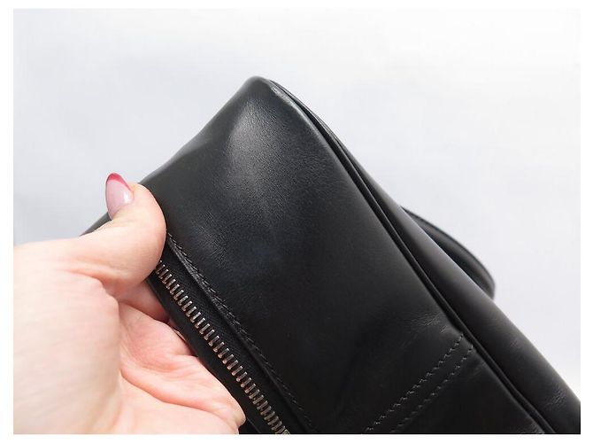 Hermès BAGAGLIO A MANO HERMES PLUME 40 CUOIO BOX NERO - vista 11