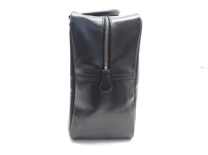 Hermès BAGAGLIO A MANO HERMES PLUME 40 CUOIO BOX NERO - vista 4