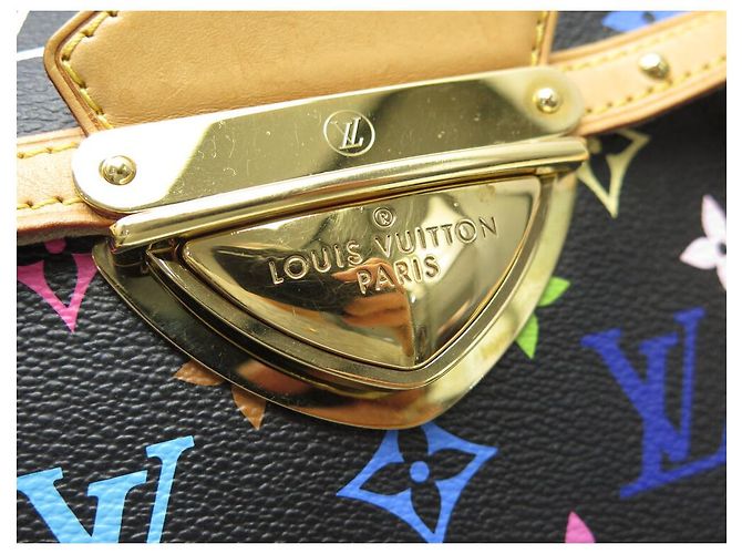 BORSA LOUIS VUITTON BEVERLY GM M40201 CANVAS MONOGRAM MULTICOLOR MURAKAMI Nero - vista 6