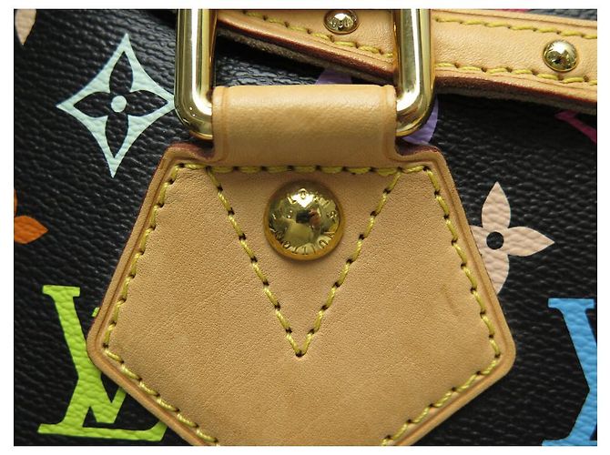 BORSA LOUIS VUITTON BEVERLY GM M40201 CANVAS MONOGRAM MULTICOLOR MURAKAMI Nero - vista 7
