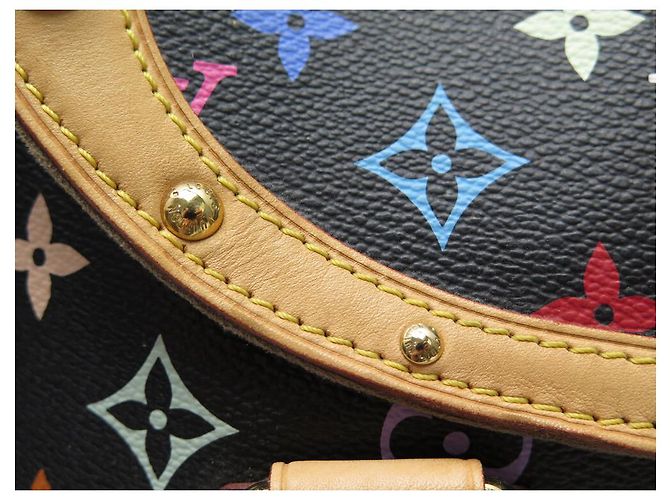 BORSA LOUIS VUITTON BEVERLY GM M40201 CANVAS MONOGRAM MULTICOLOR MURAKAMI Nero - vista 8