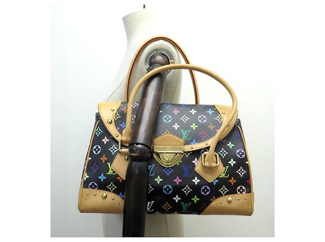 BORSA LOUIS VUITTON BEVERLY GM M40201 CANVAS MONOGRAM MULTICOLOR MURAKAMI Nero - vista 9
