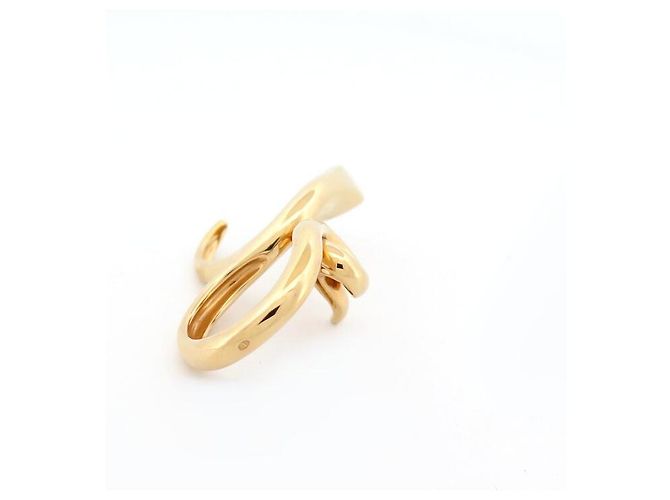 Anello Boucheron Double Trouble Serpente 52 & 54 Oro Giallo 18K 16G Anello a Forma di Serpente - vista 4