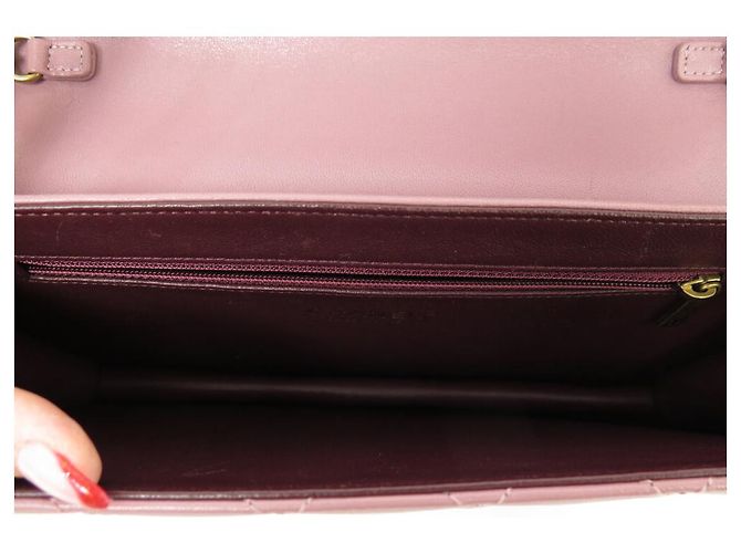 BORSA A MANO CHANEL BEAUTY LOCK IN PELLE QUILTED ROSA - vista 9